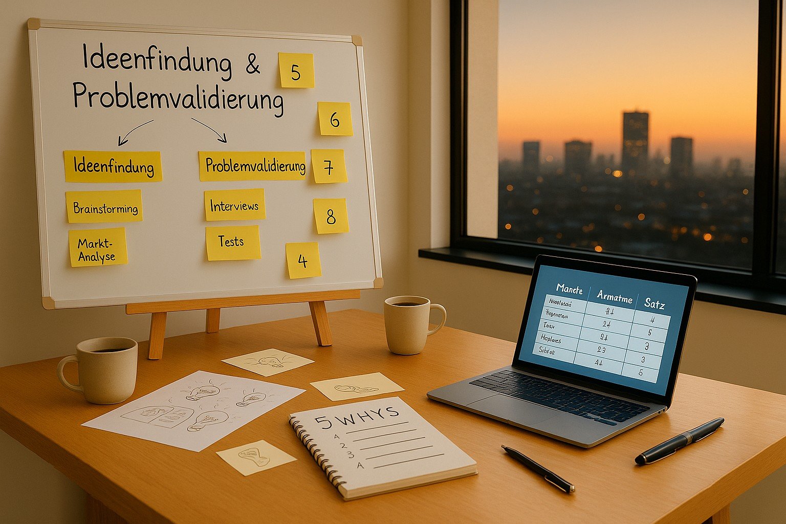 Ideenfindung-Problemvalidierung